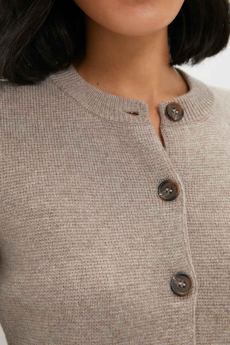 Taupe Cooper Cardigan