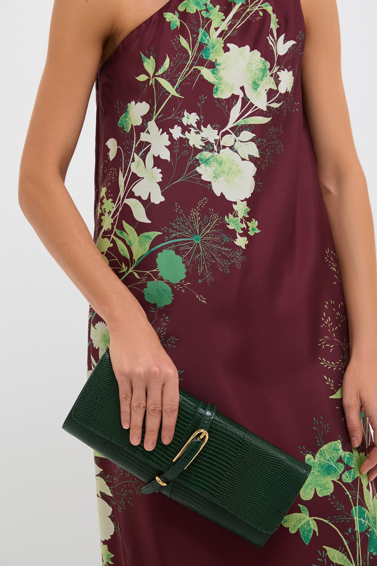 Emerald Belted Clutch