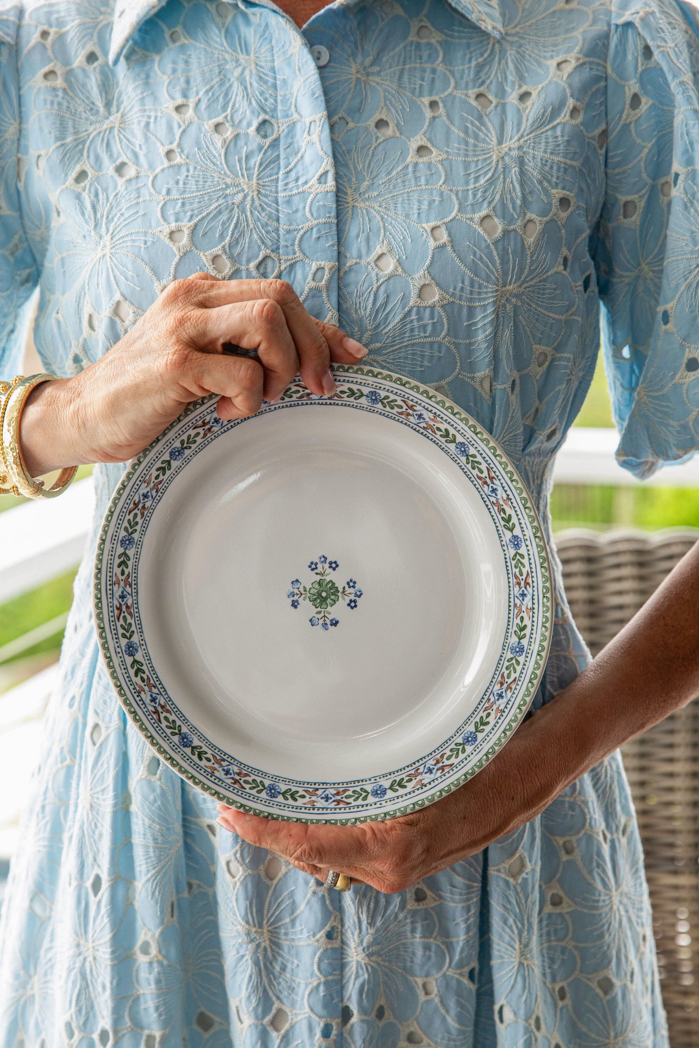 Villa Seville Salad Plate Chambray