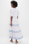 Exclusive Ellis Blue Puff Sleeve Maxi Dress
