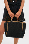 Black Natural Zarina Satchel