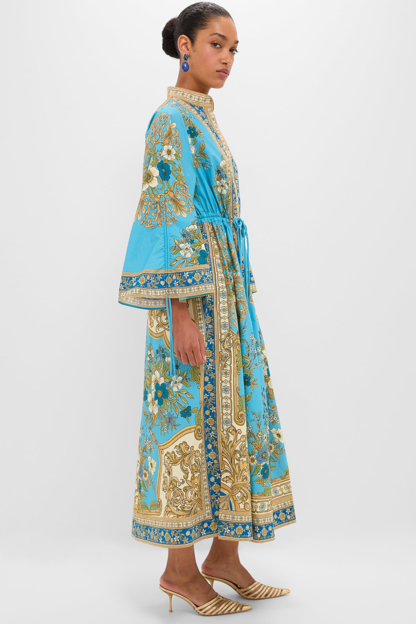 Blue Cassie Pool Midi Dress