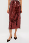 Radiant Bronze Sequin Phillips Midi Skirt