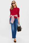 Sweet Tomato Julianna Cotton Crewneck Sweater
