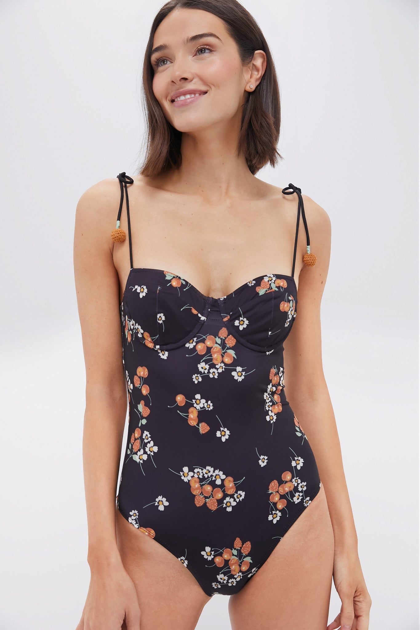 Multi Cerise Cherry Bustier One Piece | Sea New York