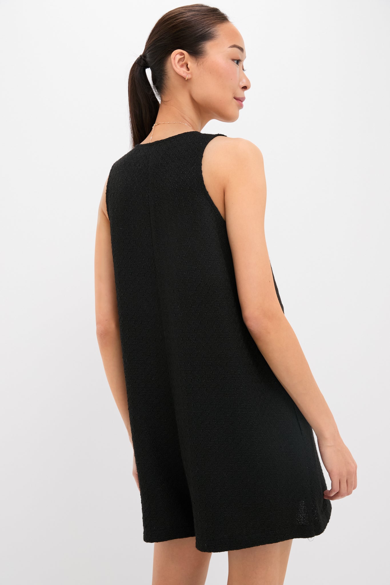 Black Textured Myla Romper | Tuckernuck