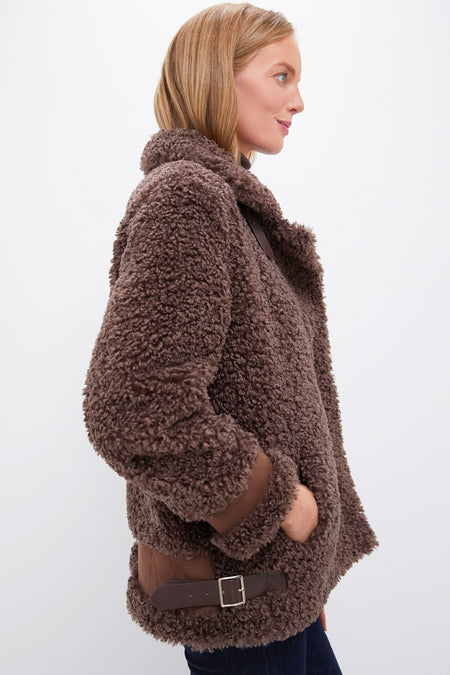 Brown Sherpa Giulia Jacket
