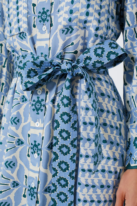 Zadie in Hydrangea Palma Maxi Dress