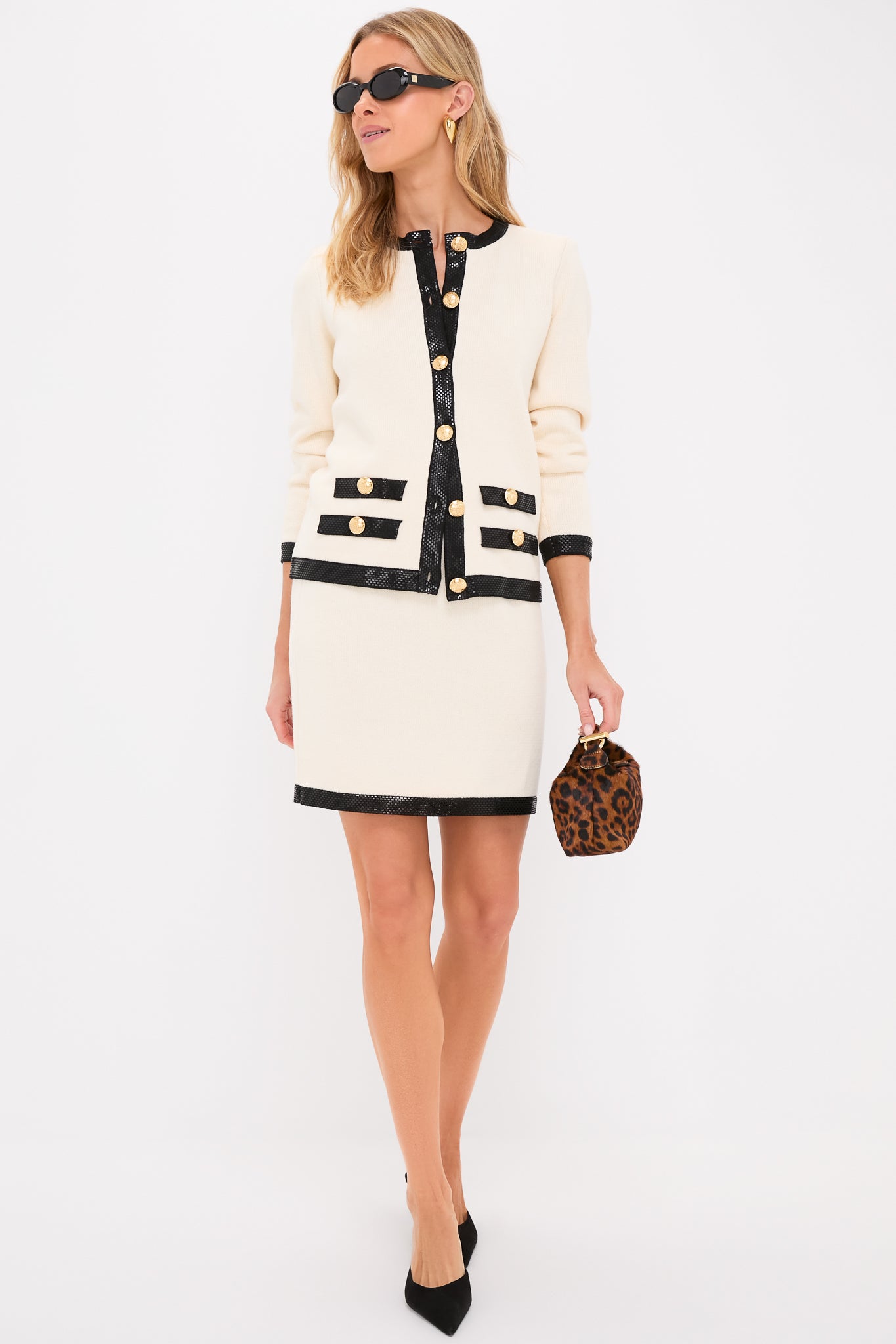 Cream and Black Stefi Sweater