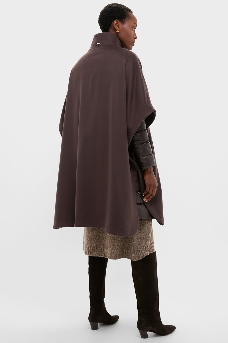 Fondente Luxury Wool and Nylon Ultralight Oversized Coat