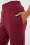 New Maroon The Slim Cuff Pant 25