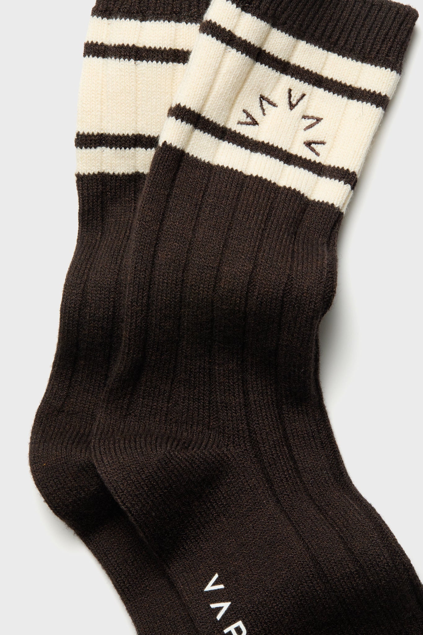 Coffee Bean Malissa Plush Wide Rib Sock