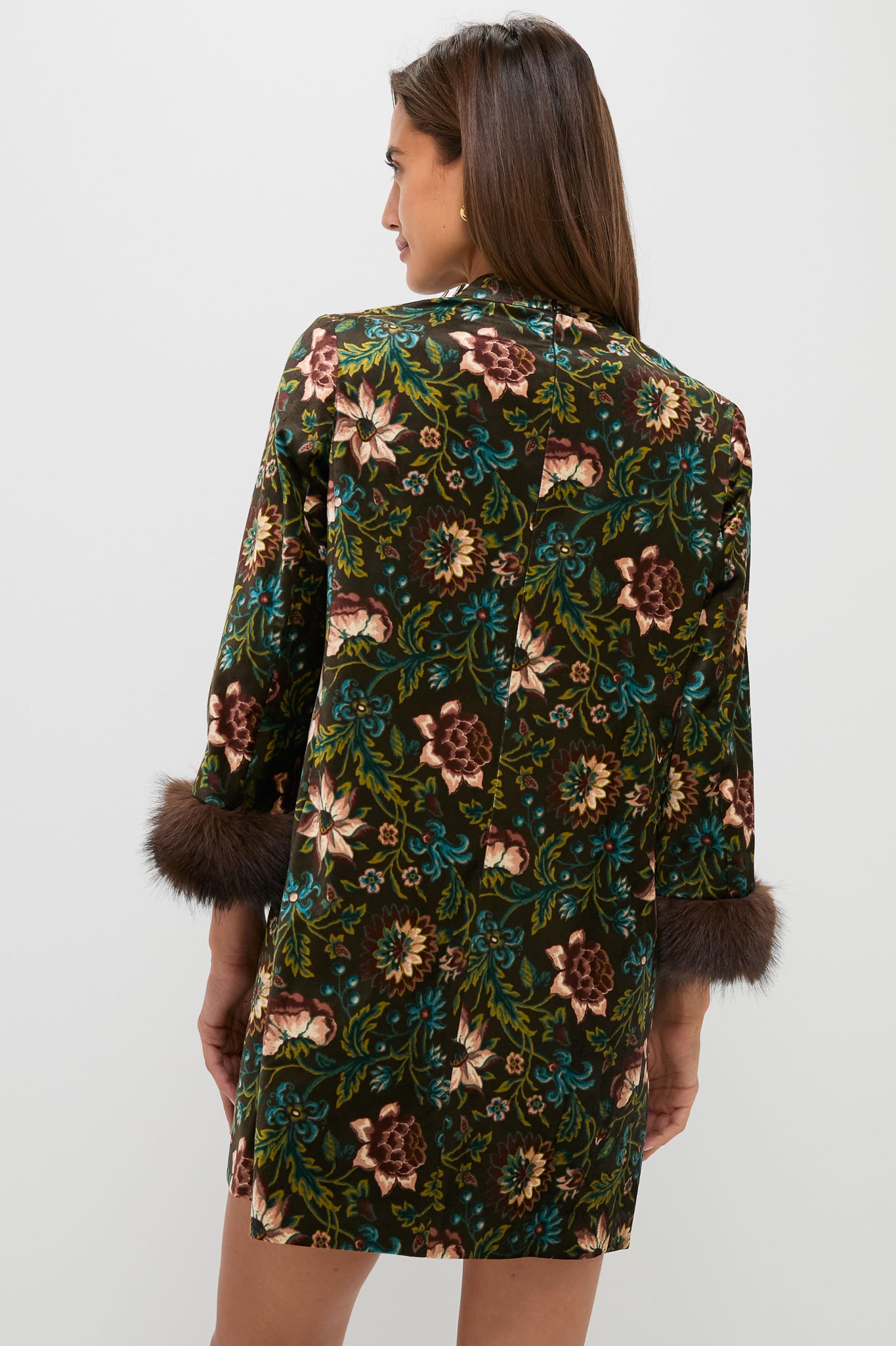 Hazel Moonflower Velvet Mod Ellie Dress