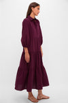 Winetasting Cotton Mabel Maxi Dress
