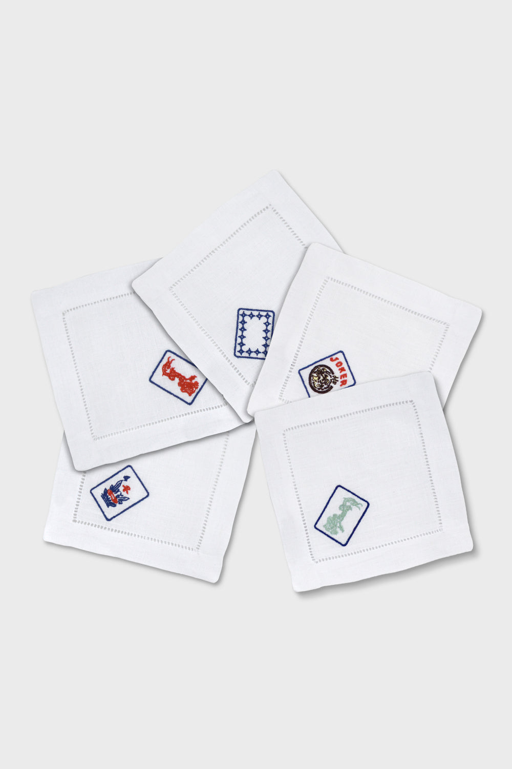 Mahjong Cocktail Napkins (Set of 5)