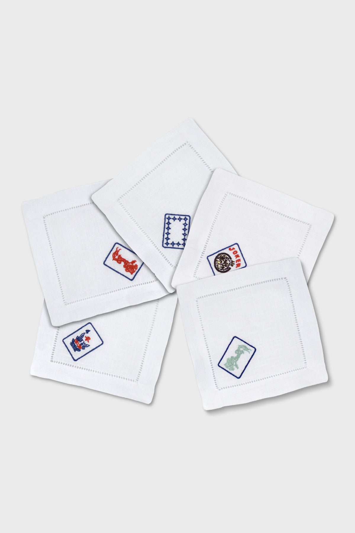 Mahjong Cocktail Napkins (Set of 5)