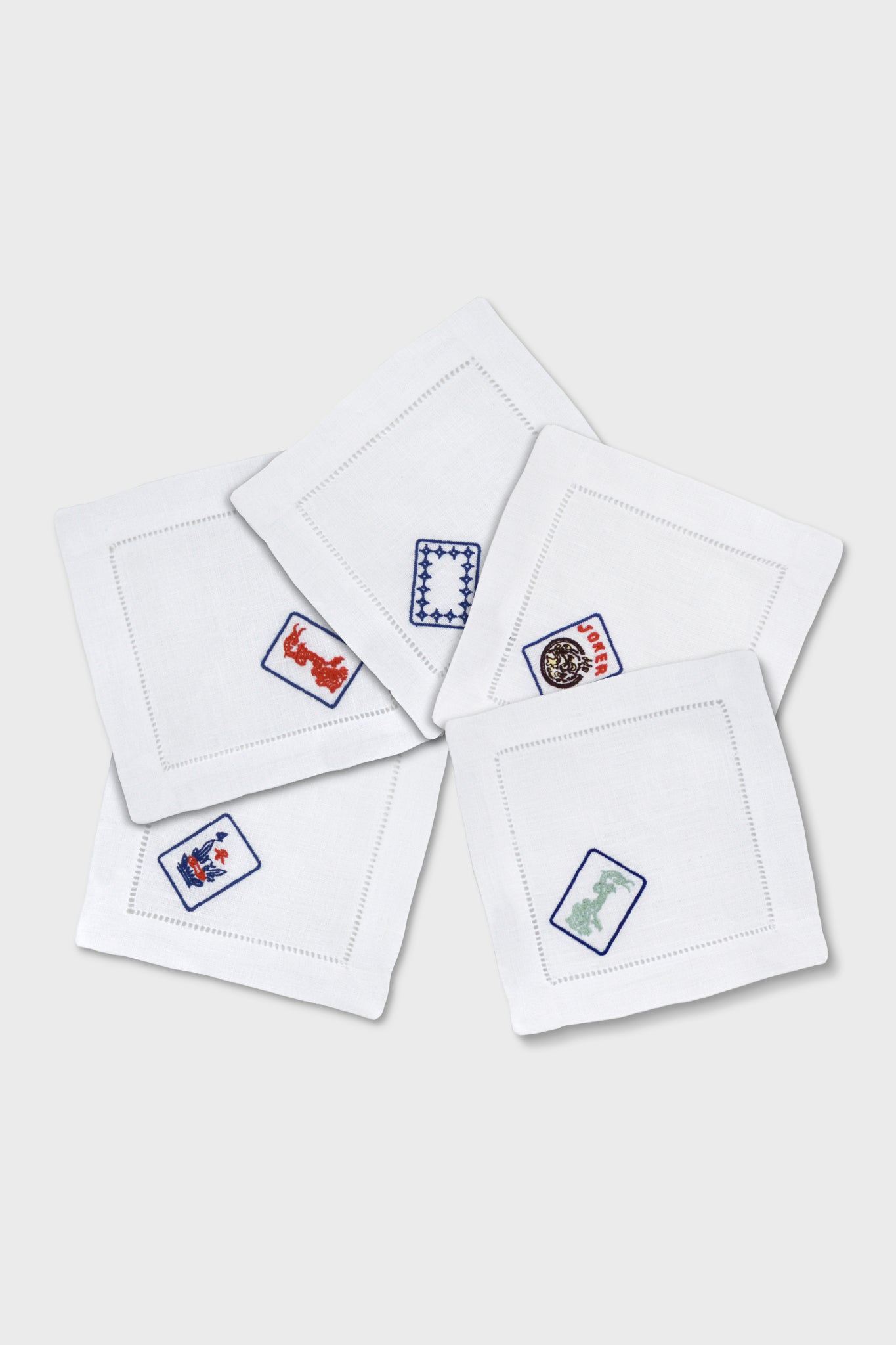 Mahjong Cocktail Napkins (Set of 5)