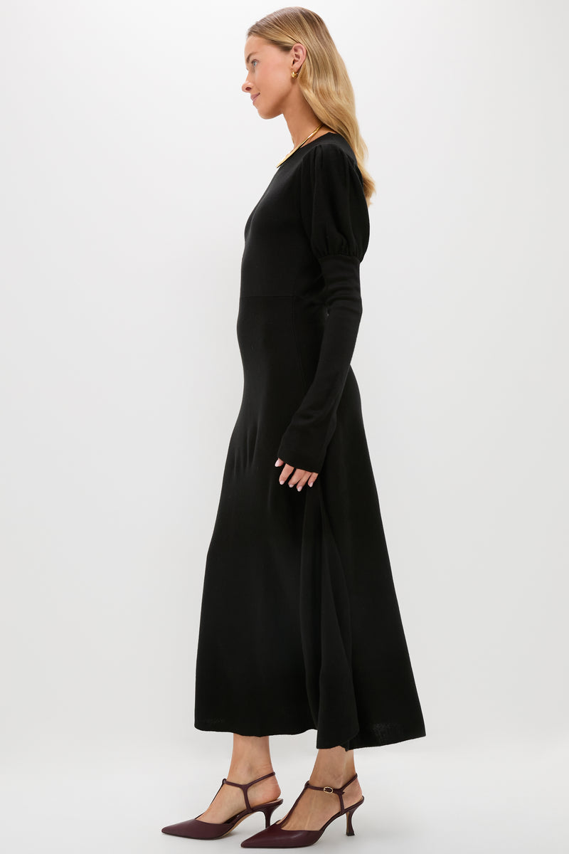 Black Brielle Sweater Dress