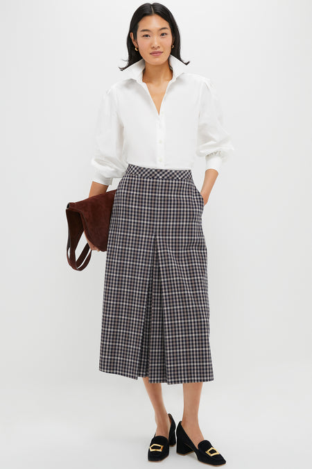 Midnight Suede with Gold Cubic Pebble Nola Heels