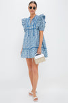 Blue Floral Rosaleigh Mini Dress