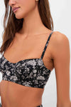 Midnight Bloom Zahara Bra Cup Bikini Top
