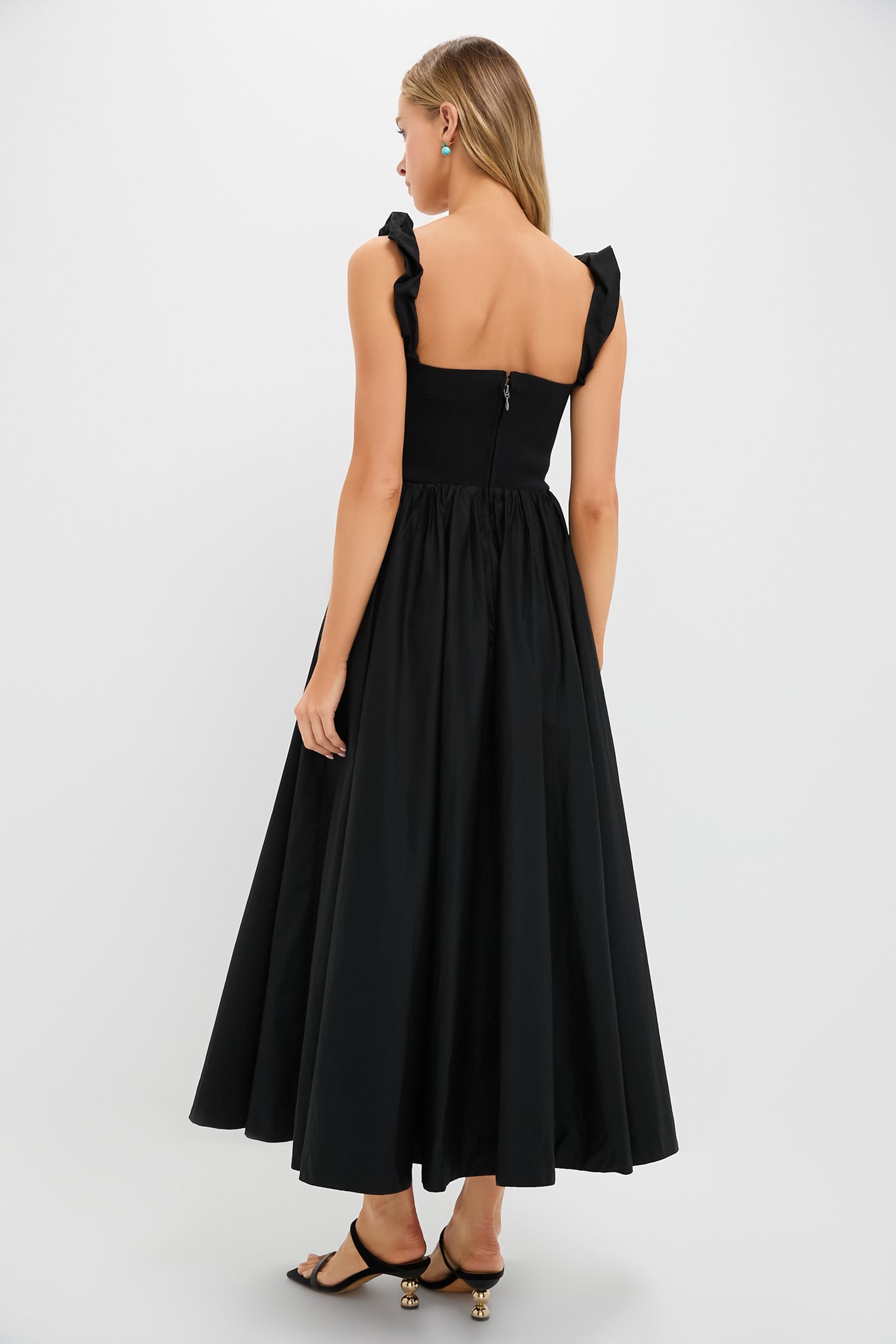 Pomander Place Black Mixed Media Adela Gown Black / XXS Pomander Place Black Mixed Media Adela Gown Black / XXS