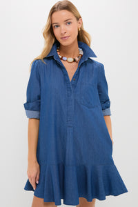 Lightweight Denim Callahan Shirt Dress