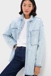 Sky Blue Sheeba Denim Overshirt