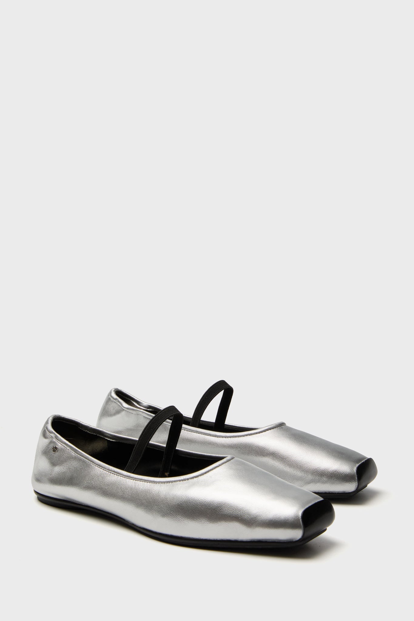 Tory Burch Silver Runway Ballet