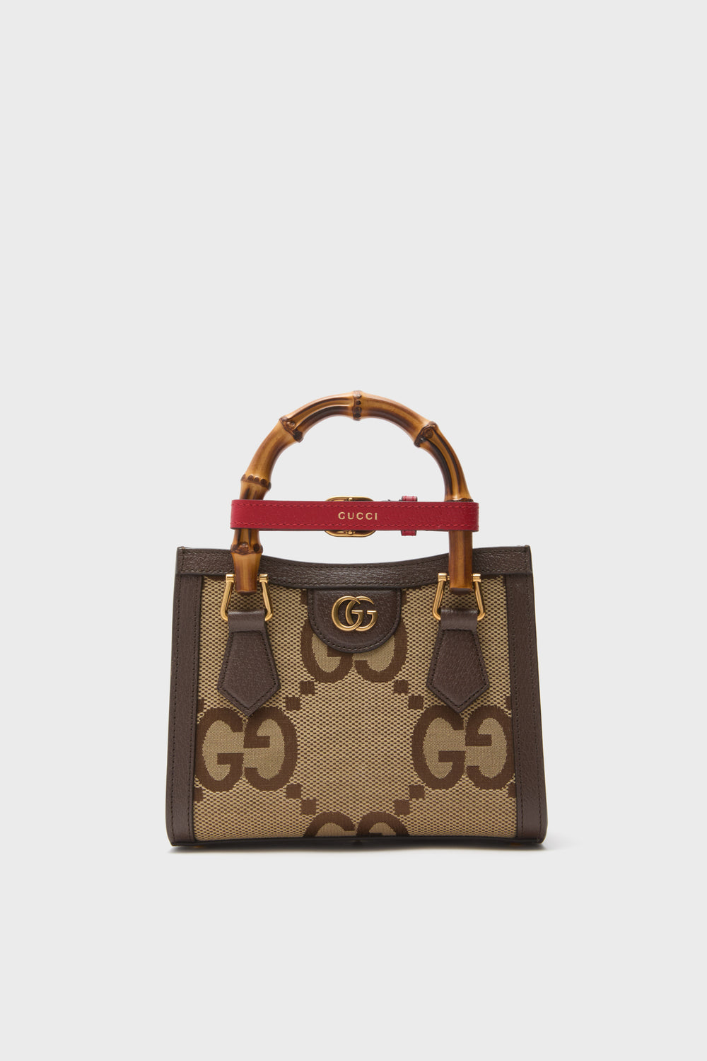 Gucci Beige Brown Canvas Shoulder Bag