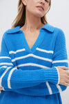 Creme Blue Kimberly Sweater