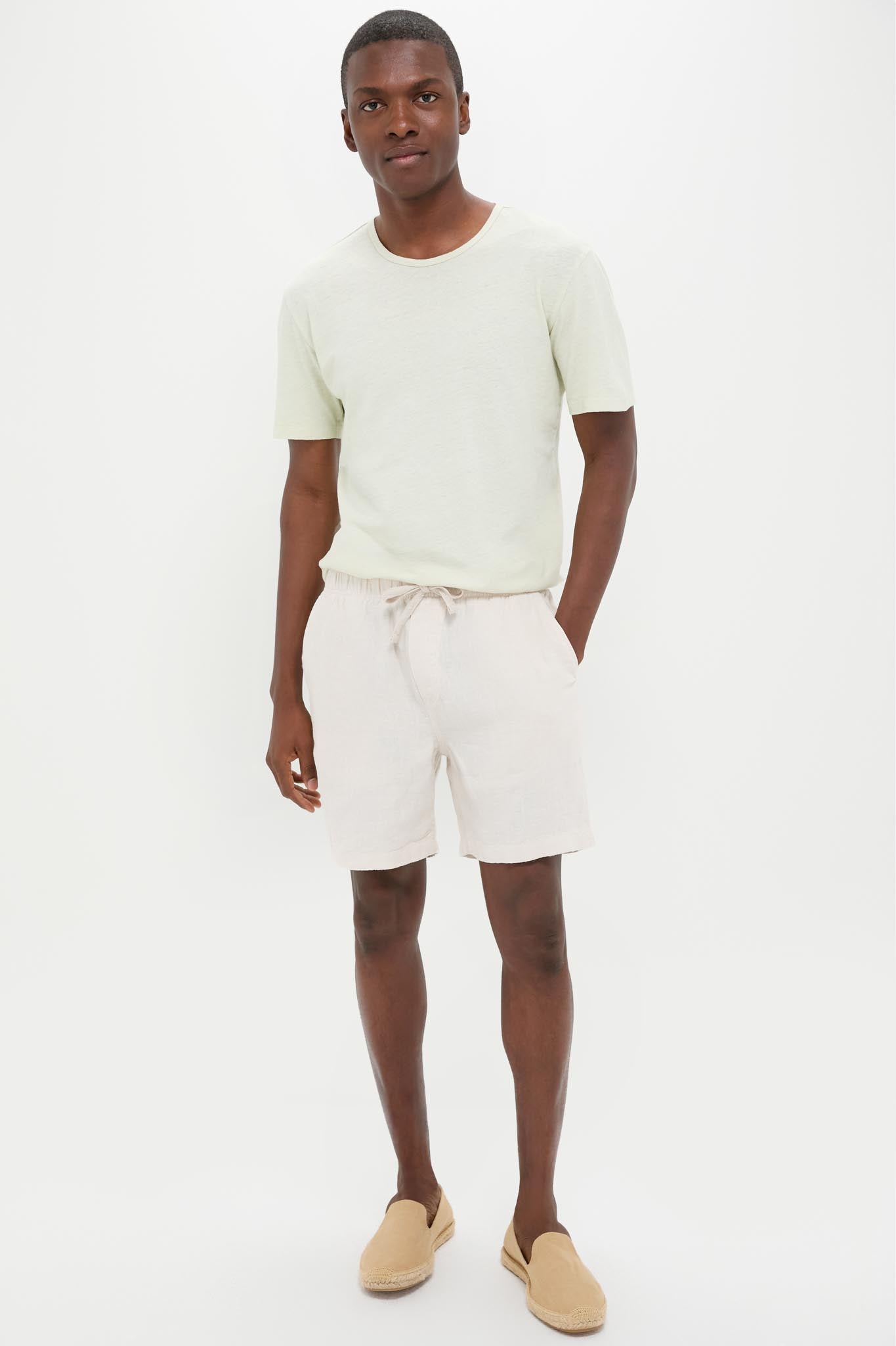 Weathered Sand Essential Linen Short