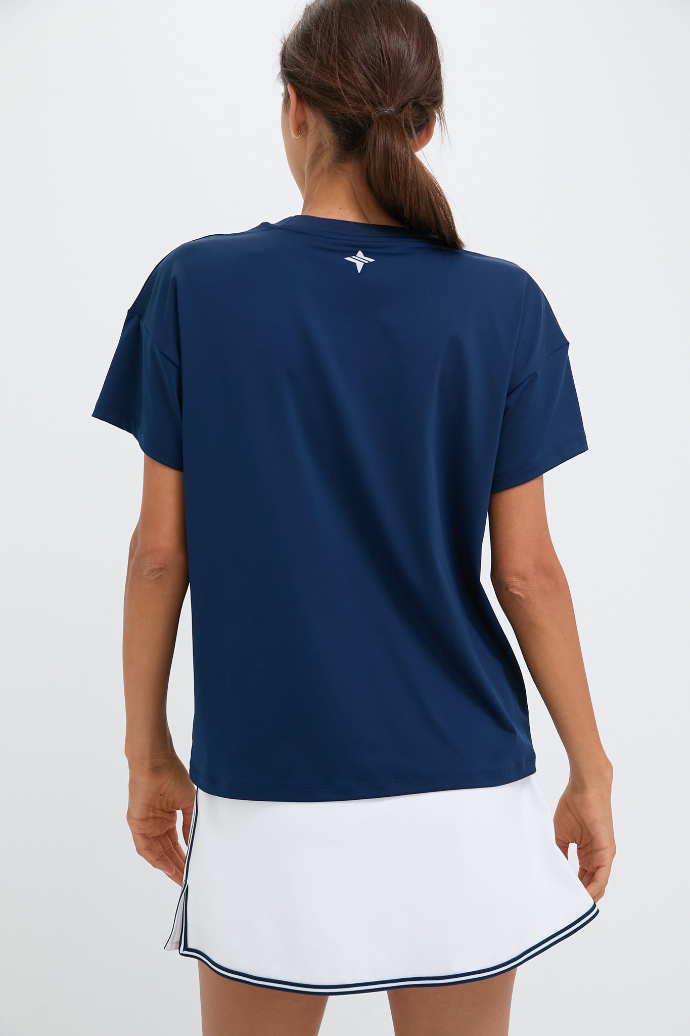 Navy Short Sleeve Performance Jersey Ryan Boyfriend Tee