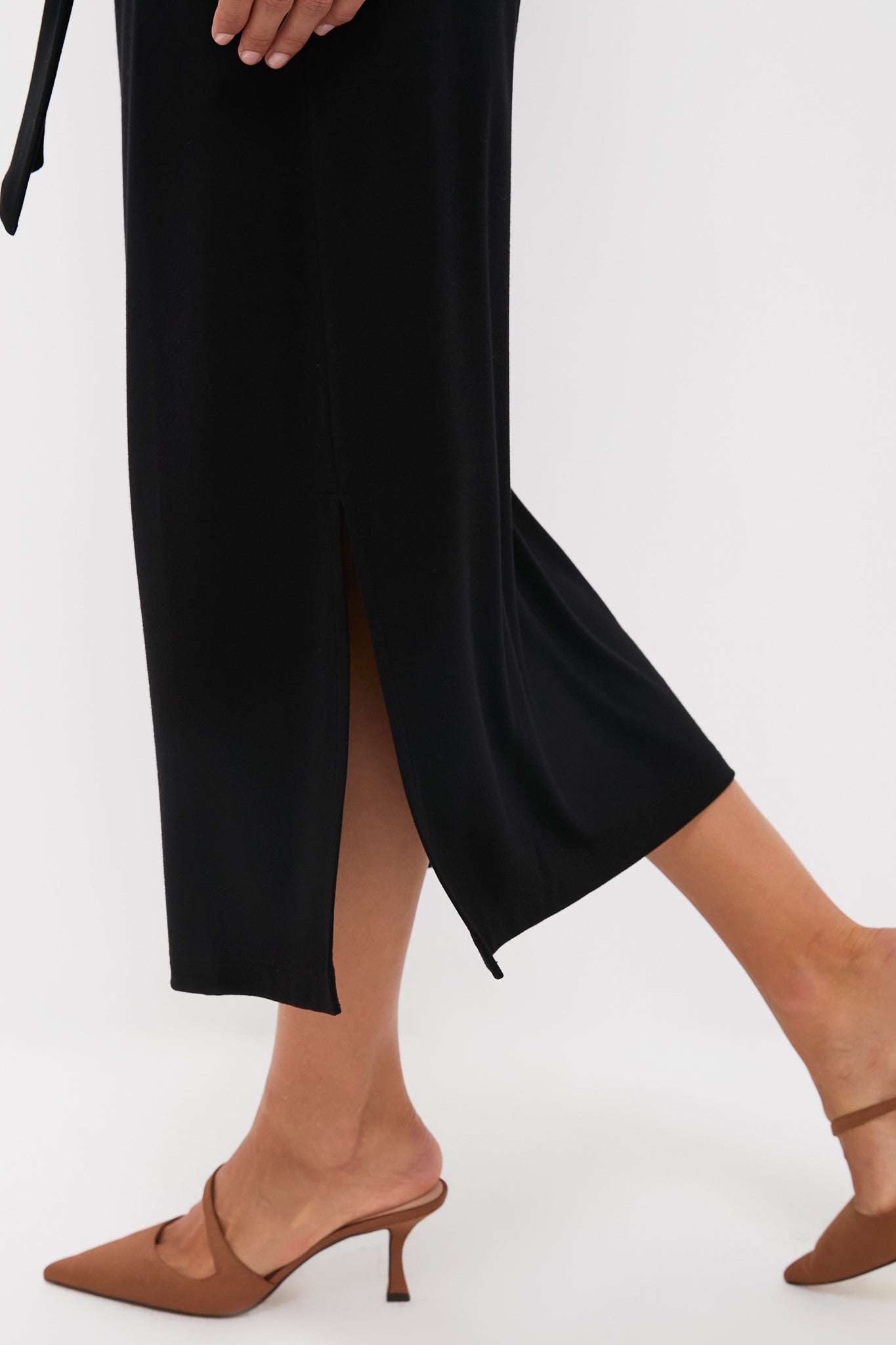 Black Side Tie Elspeth Maxi Dress | Tuckernuck