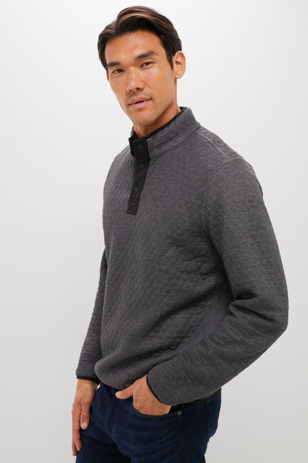 Charcoal Heather Gray Corbet Reversible Pullover