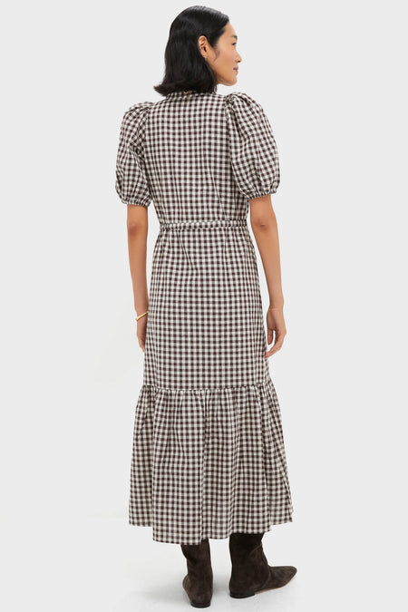 Exclusive Cocoa Gingham Lucy Dress