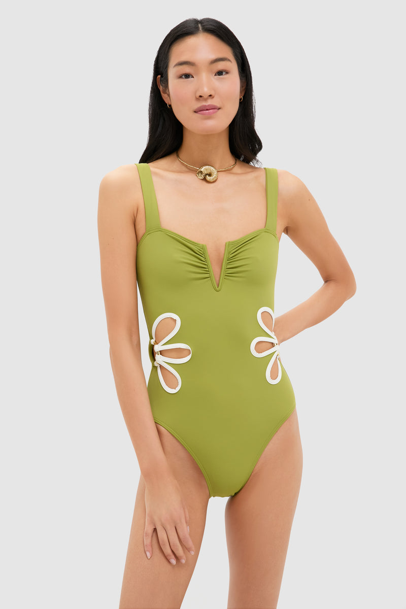 Moss and Ivory Flora One Piece