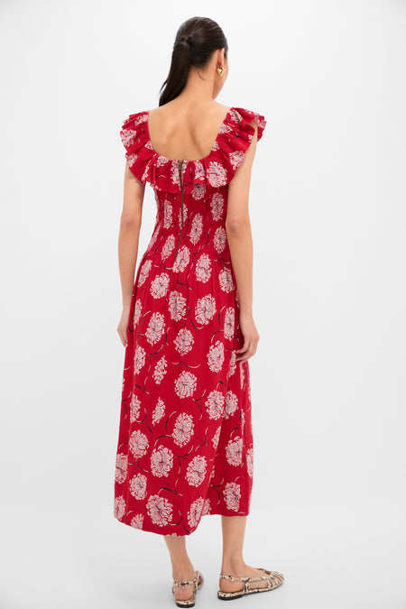 True Red Dancing Floral The Havana Dress