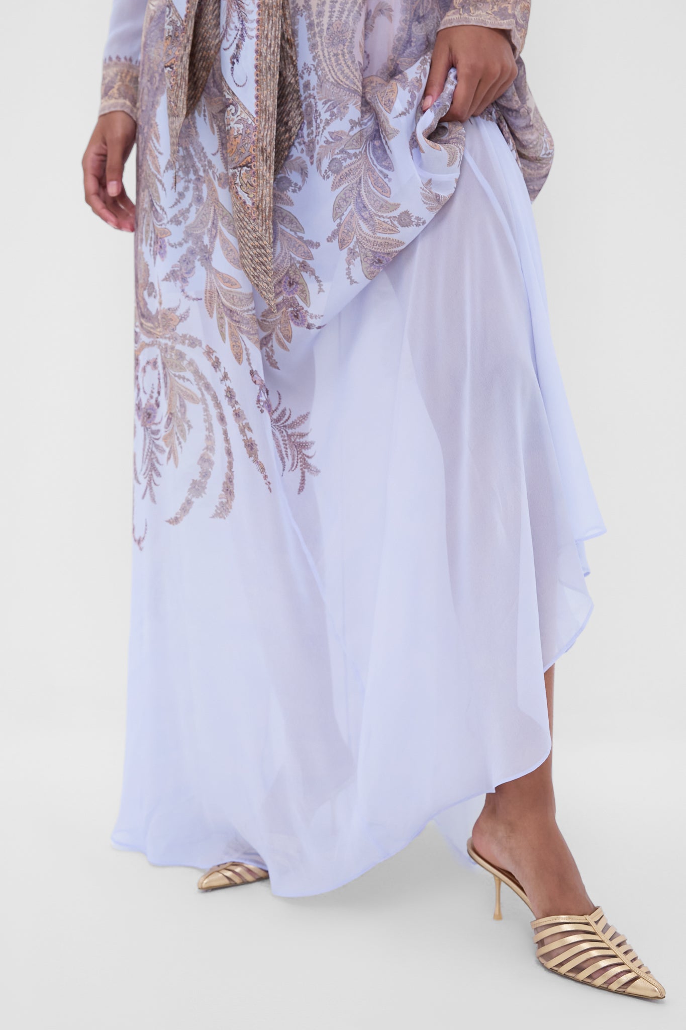 zimmermann purple paisley dress Zimmermann Anneke Paisley Linen Maxi Dress in Purple