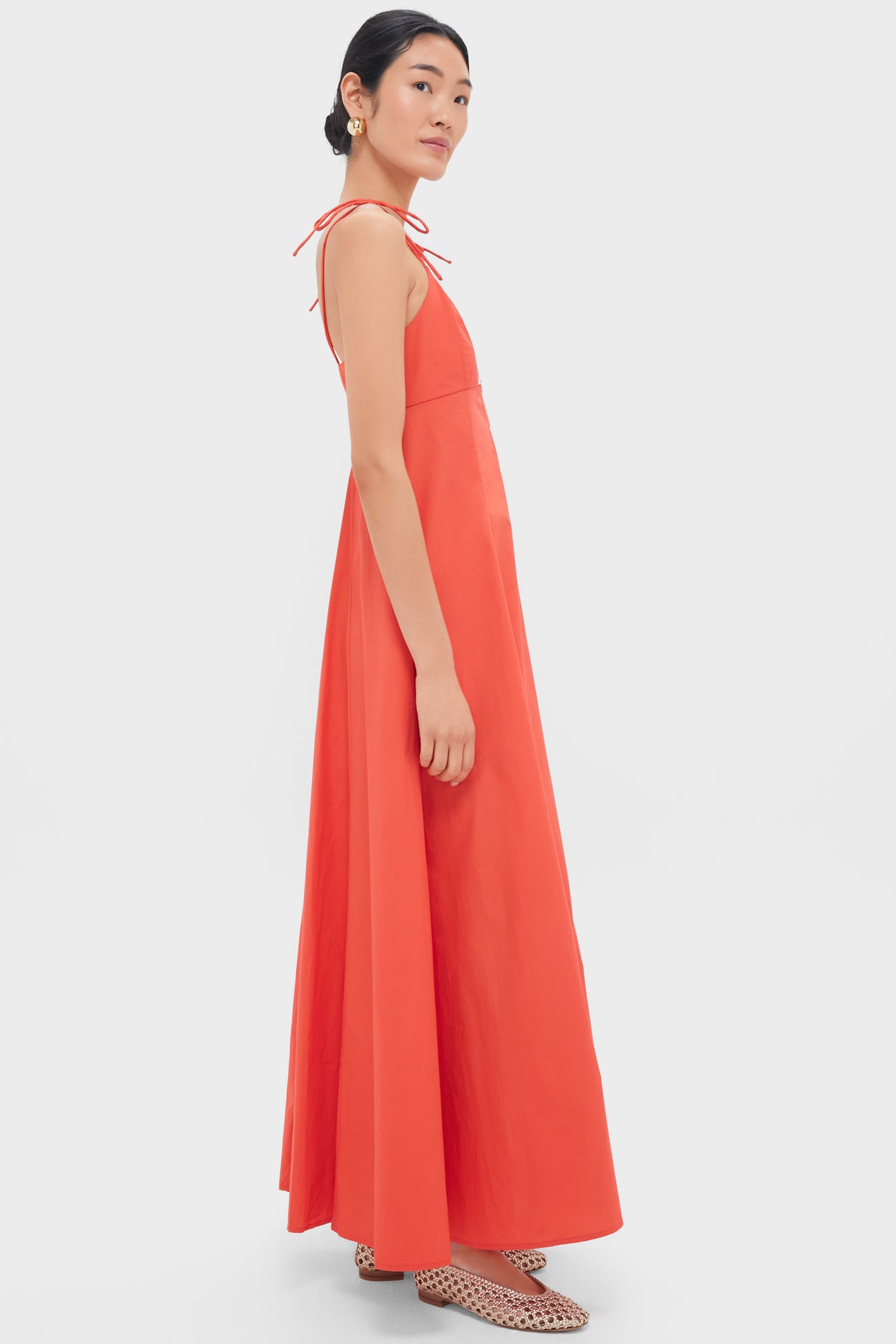 persimmon bridesmaid dresses SABRINA DRAPE MAXI DRESS