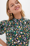 Black Multi Floral Gigi Blouse
