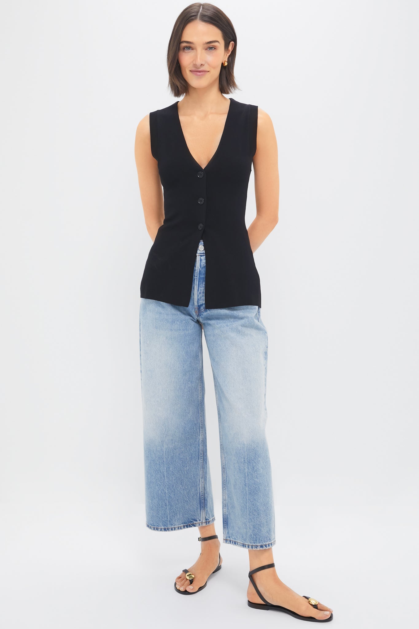 Black Marca Knit Top