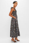 Chocolate Swedish Floral Ellie Maxi Nap Dress