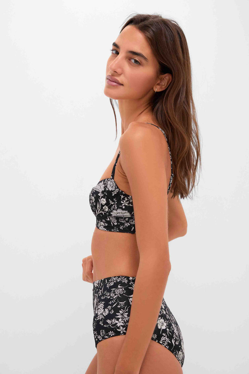 Midnight Bloom Zahara Bra Cup Bikini Top