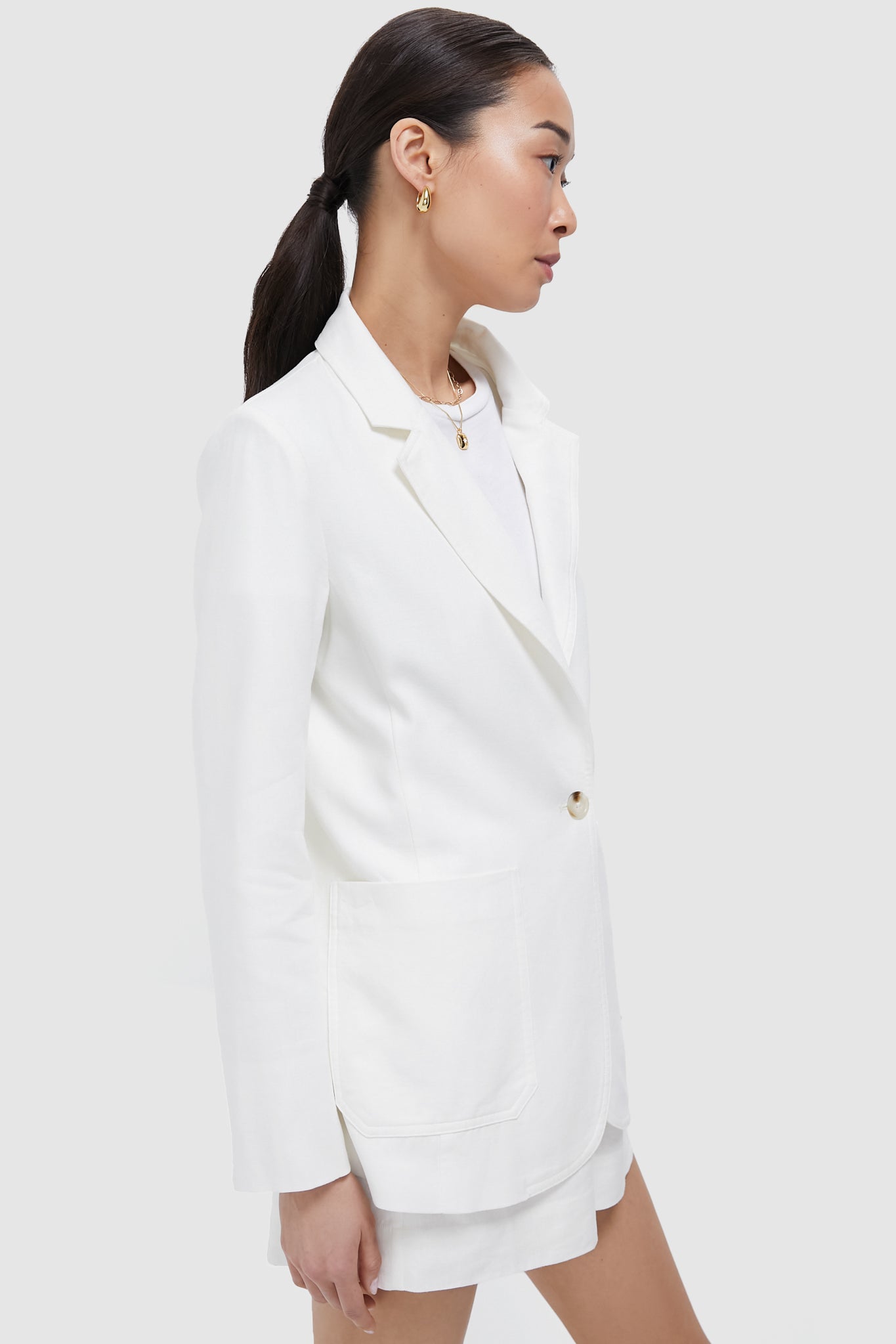 White Asher Blazer