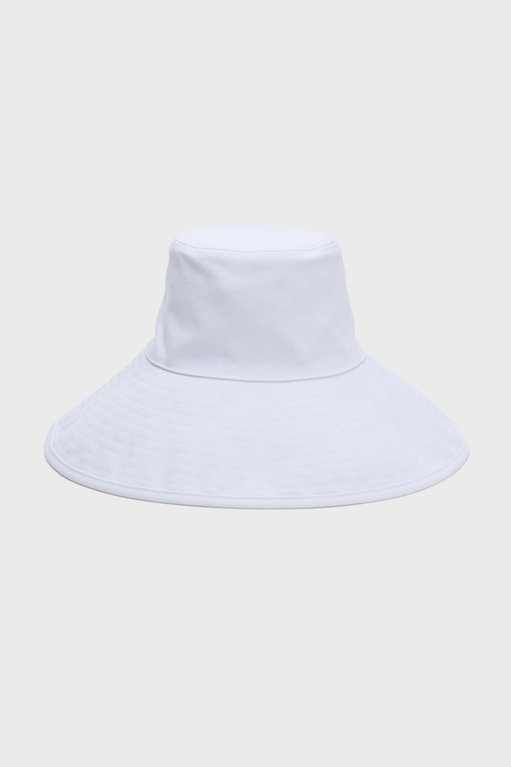 White Livvy Canvas Sunhat with Removable Chinstrap
