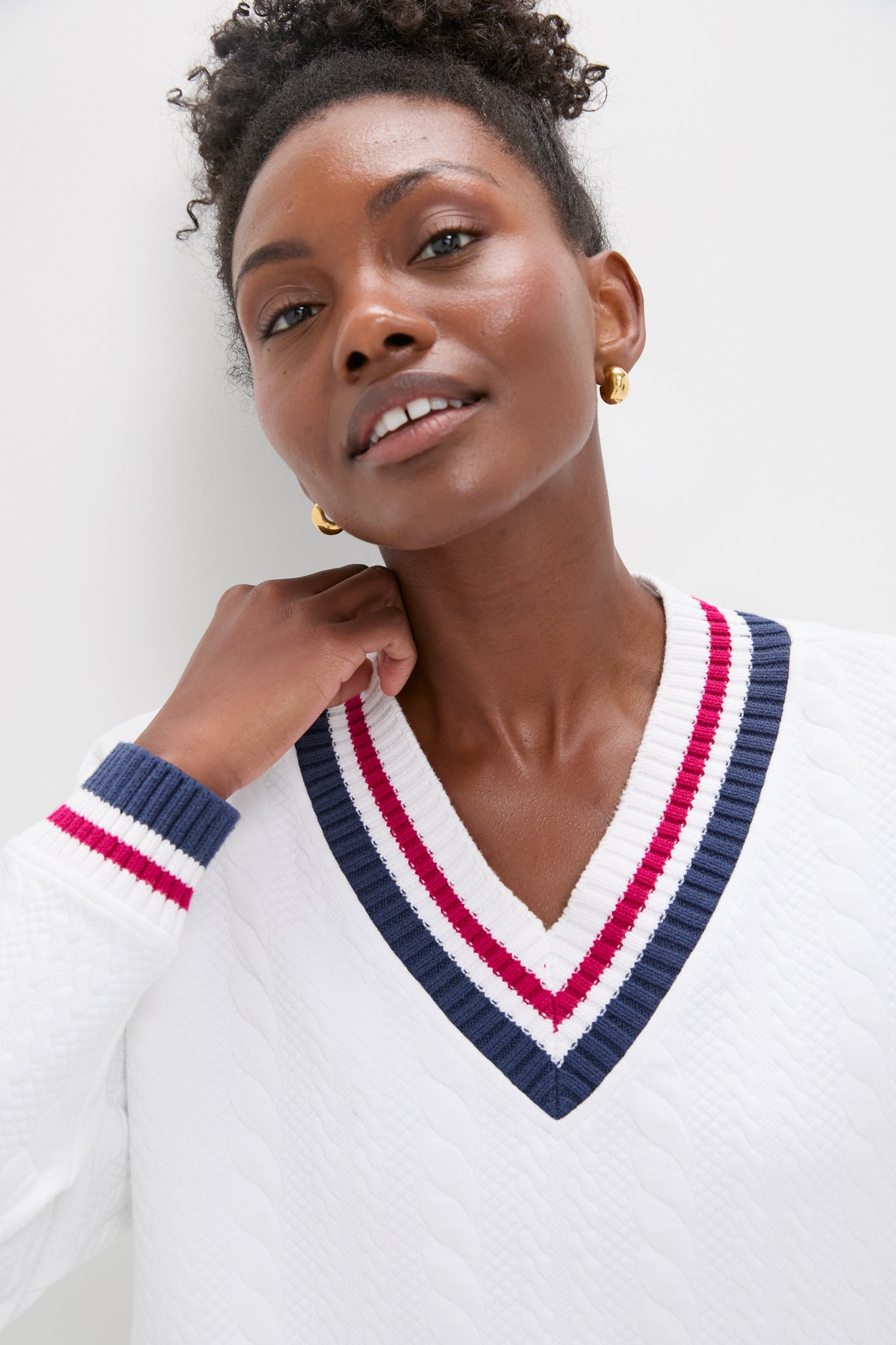 Americana Cable Turner Pullover