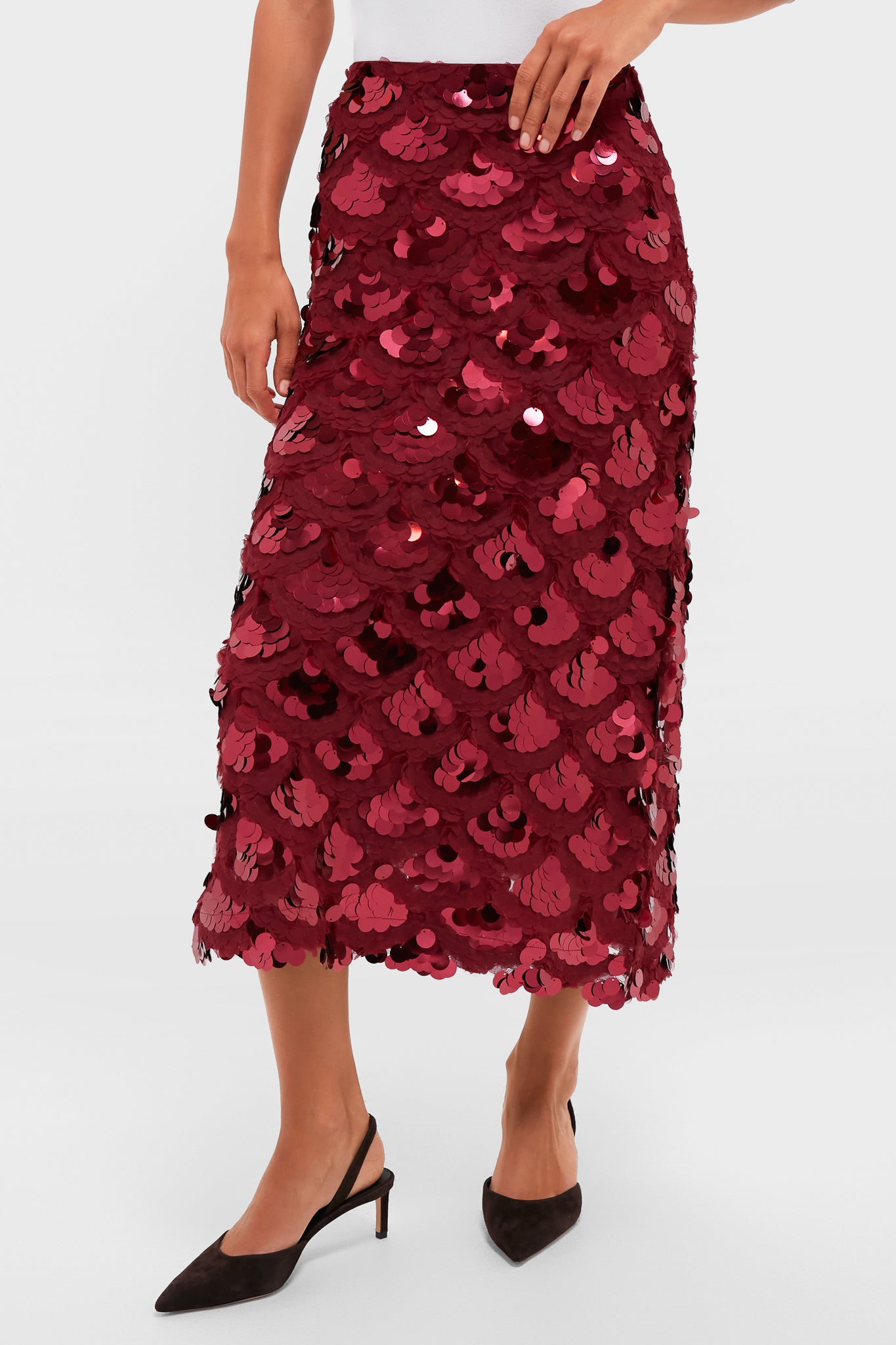 Ruby Paillette Mona Maxi Skirt