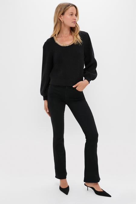 Black & Gold Chain Blythe Sweater