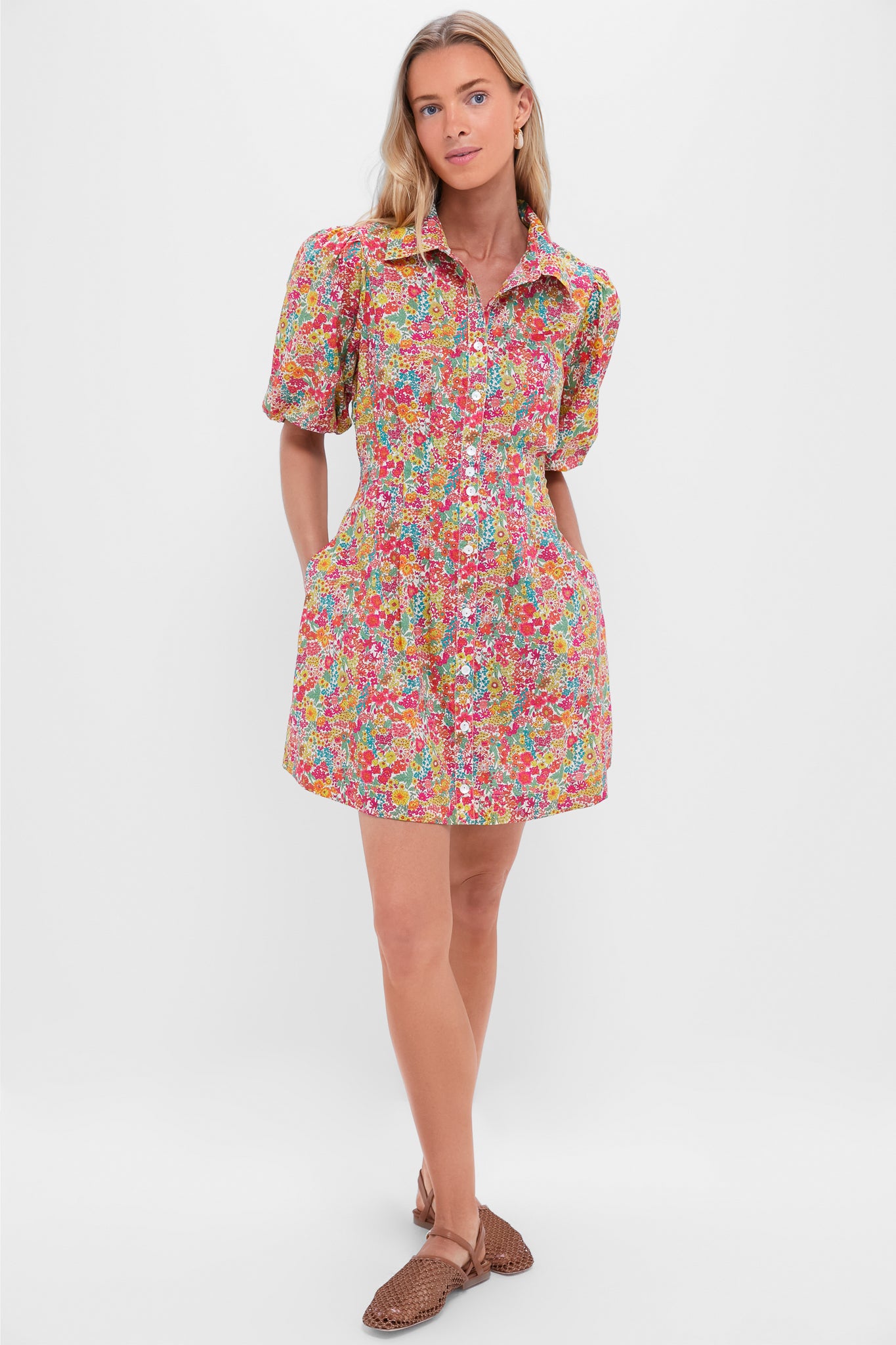 Margaret Annie Liberty Print Marta Mini Dress